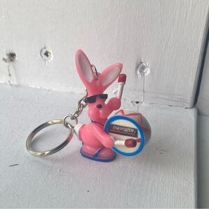 Vintage Energizer Pink Bunny Keychain